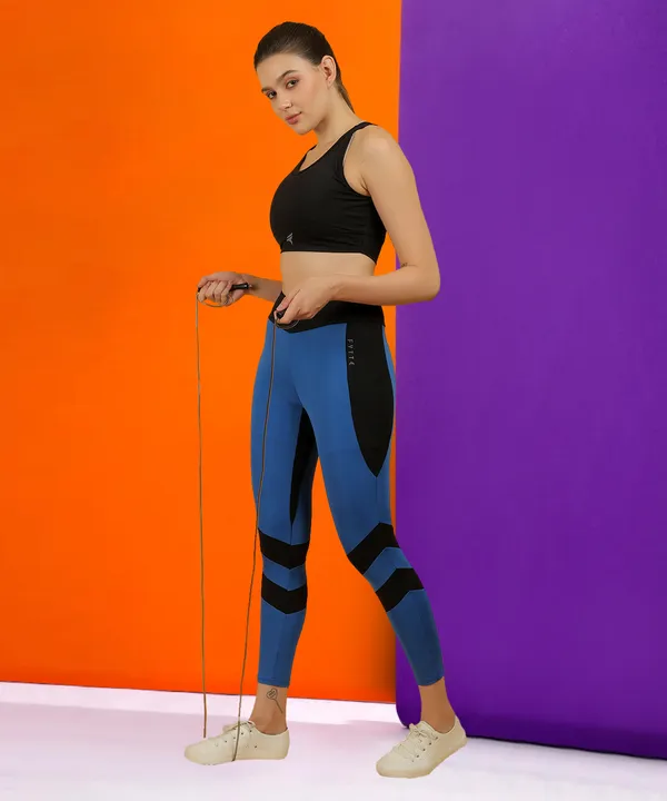 Royal_Blue_&_Black_Dry_Fit_Cross_Stripe_Athletics_Workout_Sports_Leggings_Tights_For_Women_&_Girls
