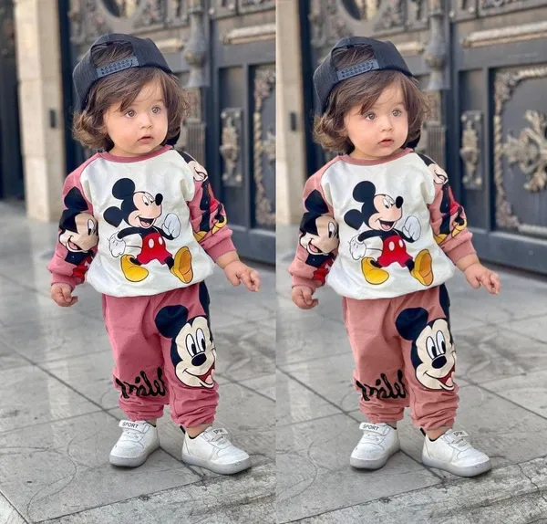 Pink-Peach_Boys_Poly_Cotton_Mickey_Mouse_Print_Full_Sleeve_Sweatshirt_with_Pants