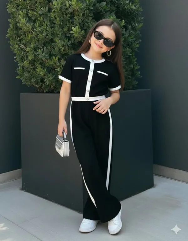 Girls_Stylish_Black_Top_&_Pant_Set