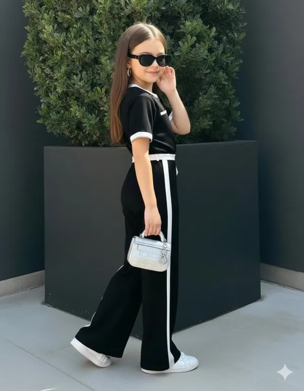 Girls_Stylish_Black_Top_&_Pant_Set