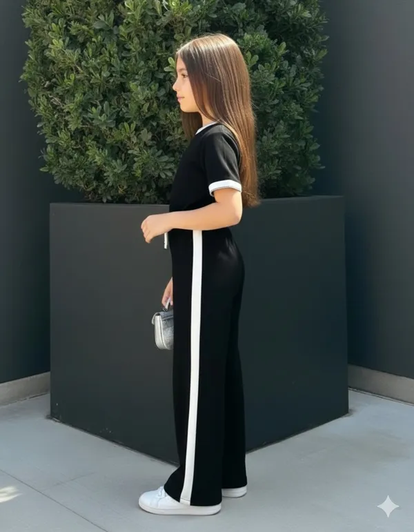 Girls_Stylish_Black_Top_&_Pant_Set