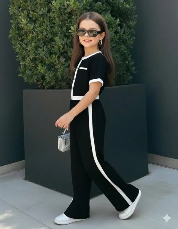 Girls_Stylish_Black_Top_&_Pant_Set