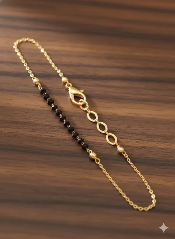 Micro_Gold_Plated_Black_Beads_Mangalsutra_with_Matching_Hand_Mangalsutra_–_Combo_Set
