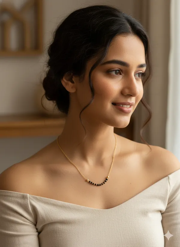 Micro_Gold_Plated_Black_Beads_Mangalsutra_with_Matching_Hand_Mangalsutra_–_Combo_Set