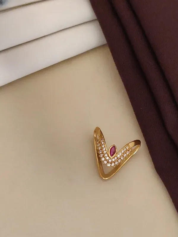 Gold_Plated_And_Diamond_Studded_Fancy_2_Piece_Ring