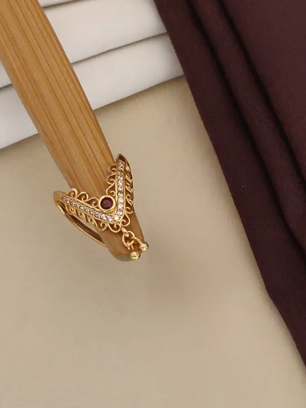 Gold_Plated_And_Diamond_Studded_Fancy_2_Piece_Ring