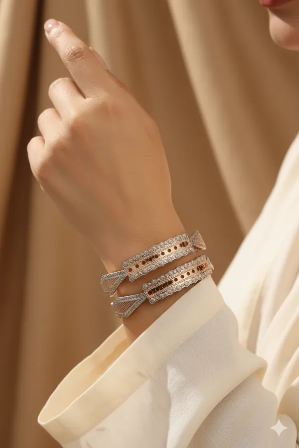 Two-Tone_Gold_Plated_Fancy_Daily_Wear_Bangle_Set_For_Women