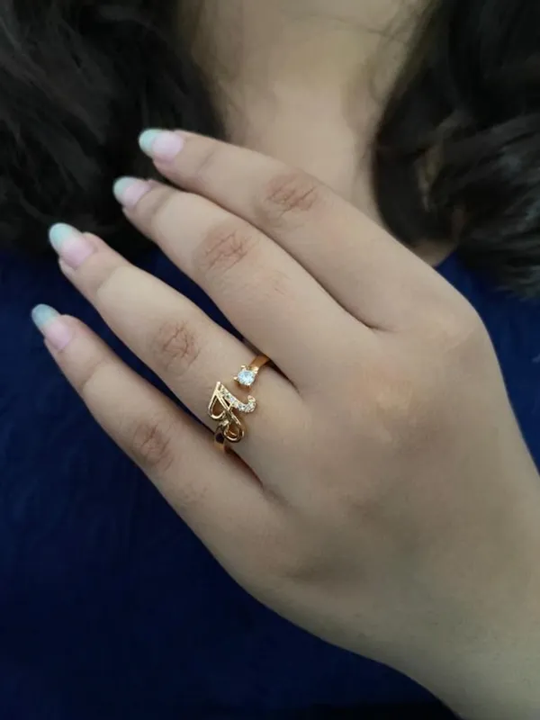 American_Diamond_Adjustable_Initial_Letter_Name_Alphabet_(_A_)_ring_for_women