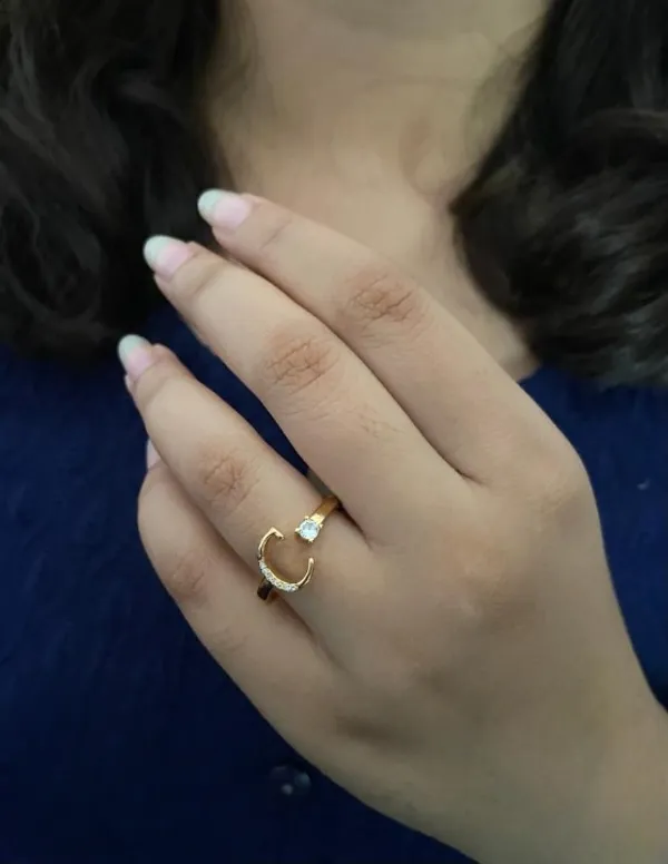 American_Diamond_Adjustable_Initial_Letter_Name_Alphabet_(_C_)_ring_for_women