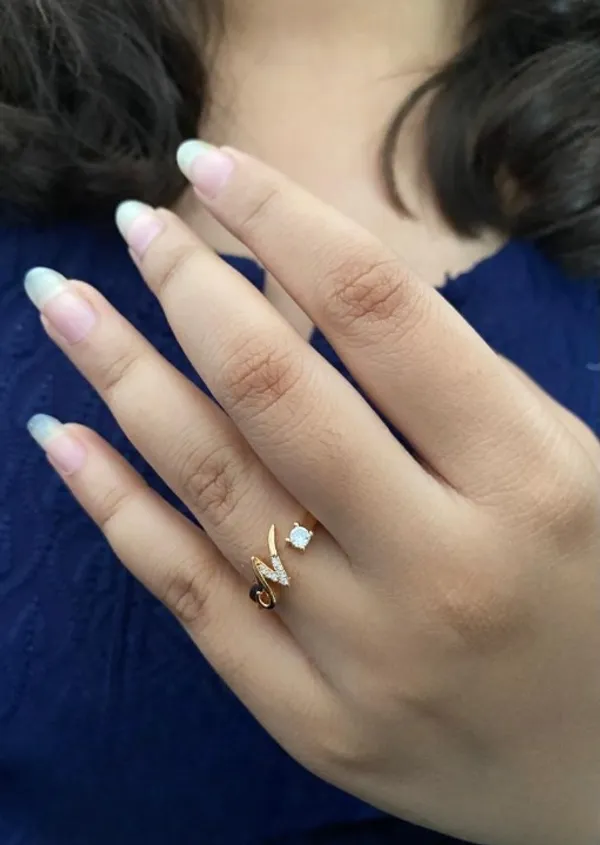 American_Diamond_Adjustable_Initial_Letter_Name_Alphabet_(_N_)_ring_for_women
