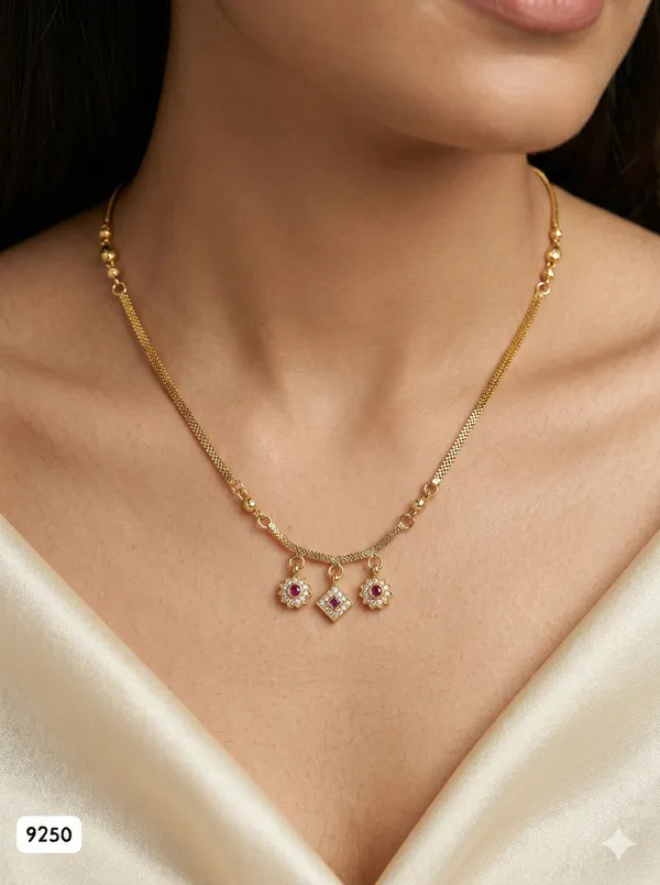 Delicate_Gold_Chain_with_Floral_Ruby_Pendants