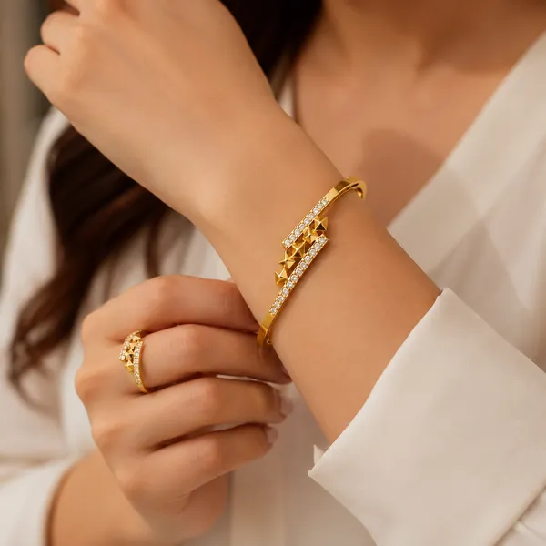Designer_Gold-Plated_Crystal_Star_Bangle_and_Ring_Combo