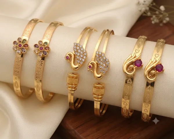 Designer_Gold_Plated_Fancy_Adjustable_Bangle_Combo_for_Women_|_Floral,_Swan_&_Ruby_Stone_Design_(Set_of_3_Pairs)