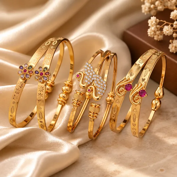 Designer_Gold_Plated_Fancy_Adjustable_Bangle_Combo_for_Women_|_Floral,_Swan_&_Ruby_Stone_Design_(Set_of_3_Pairs)