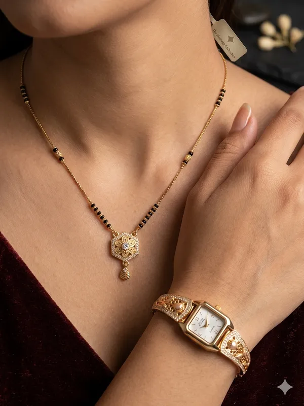 Designer_Gold_Plated_Watch_&_Mangalsutra_Combo_Set_for_Women_|_Traditional_Elegance_Collection