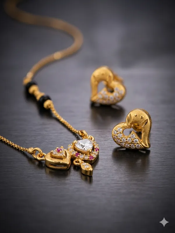 Designer_Heart_Shape_Diamond_Studded_Mangalsutra_Set_with_Matching_Earrings_for_Women