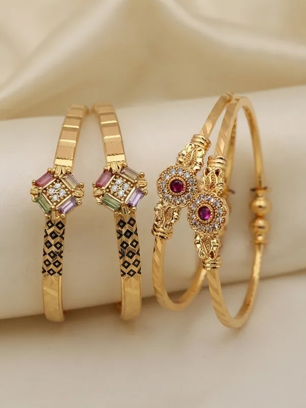 Designer_High_Gold_Plated_AD_Diamond_Studded_Fancy_Adjustable_Bangle_Combo_Set_for_Women_(Pack_of_2)