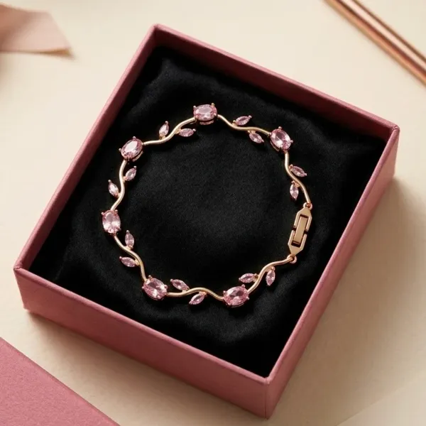 Tulip_Micro_Gold_Plated_Pink_Crystal_Wave_Bracelet_for_Women_|_Premium_Fancy_Party_Wear_Bracelet