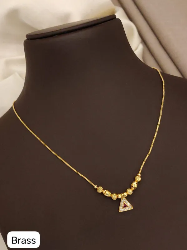 Designer_Micro_Gold_Plated_Ruby_&_AD_Diamond_Studded_Traditional_Necklace_Set_with_Matching_Earrings,_Triangle_Pendant_Chain_&_Adjustable_Ring_Combo_for_Women