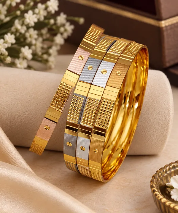Designer_Premium_Quality_Tri-Tone_Gold_Plated_Fancy_Designer_Bangle