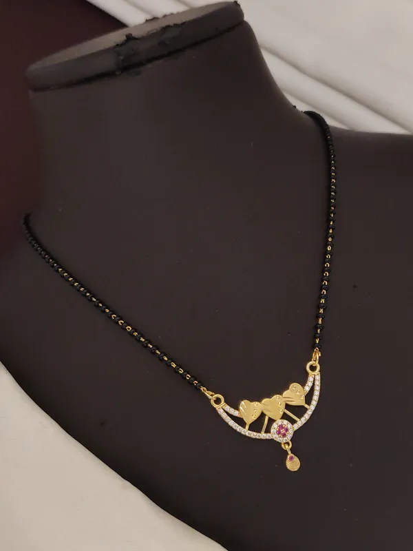 Designer_Triple_Heart_Gold_Plated_AD_Diamond_Studded_Mangalsutra_for_Women