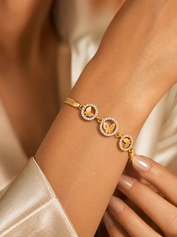 Elegant_Butterfly_AD_Diamond_Studded_Gold_Plated_Bracelet
