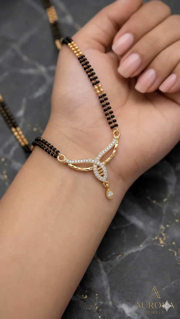Elegant_Diamond_Curve_Mangalsutra_with_Dual_Black_Bead_Chain_&_Drop_Charm