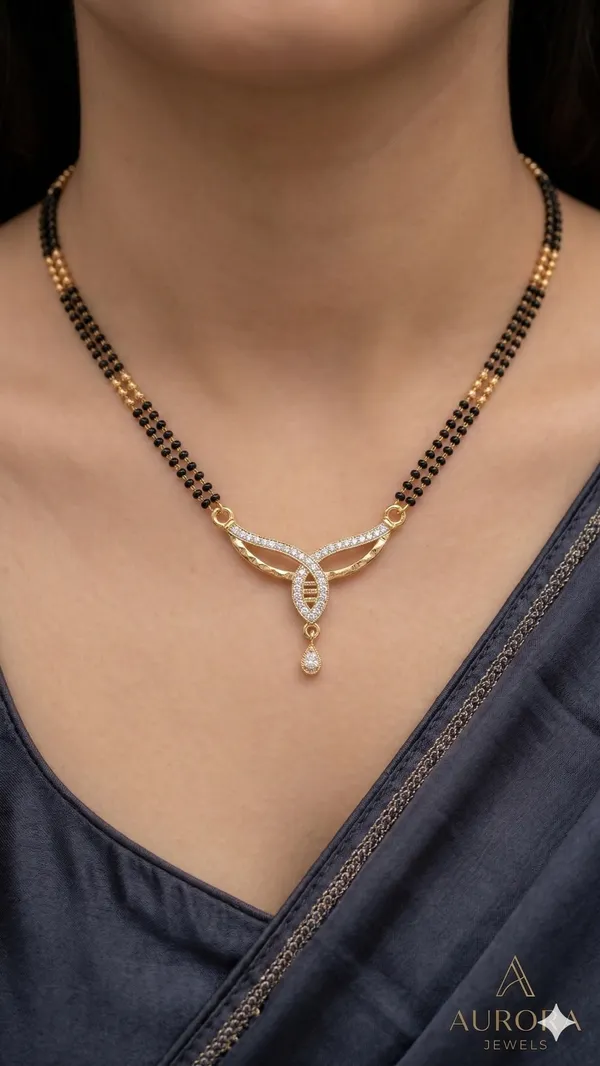 Elegant_Diamond_Curve_Mangalsutra_with_Dual_Black_Bead_Chain_&_Drop_Charm