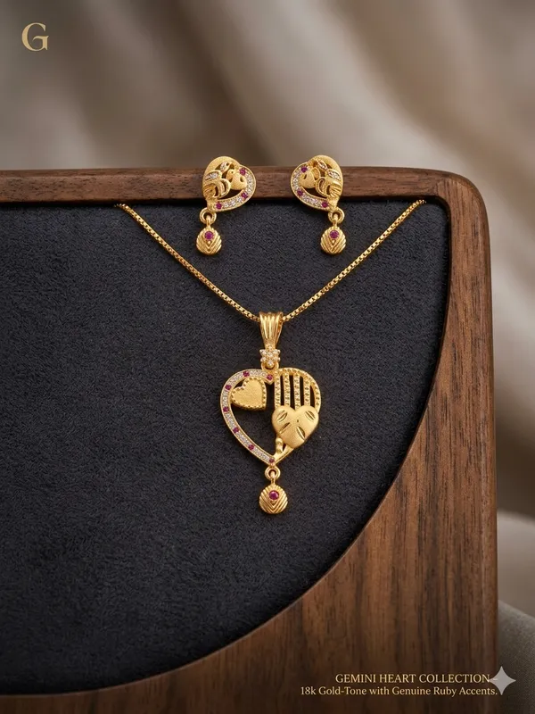 Elegant_Gemini_Heart_Pendant_Set_with_Ruby_Accents