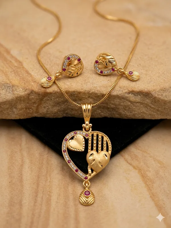 Elegant_Gemini_Heart_Pendant_Set_with_Ruby_Accents