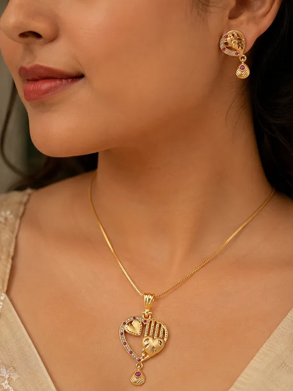 Elegant_Gemini_Heart_Pendant_Set_with_Ruby_Accents