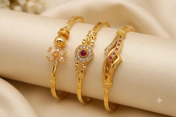 Elegant_Gold-Plated_Designer_Bangle_Combo_Set_for_Women_|_Floral_&_Ruby_Stone_Fancy_Bangles_(Set_of_3_Pairs)