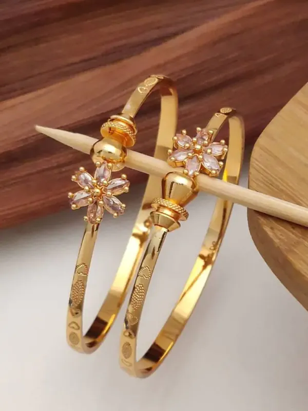 Elegant_Gold-Plated_Designer_Bangle_Combo_Set_for_Women_|_Floral_&_Ruby_Stone_Fancy_Bangles_(Set_of_3_Pairs)