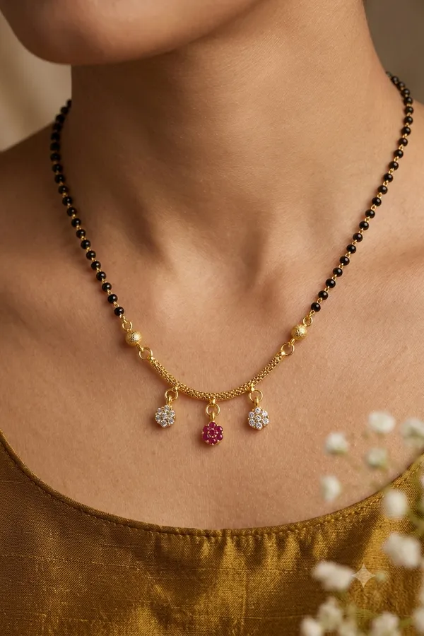 Elegant_Gold-Plated_Floral_Pendant_Mangalsutra_with_Black_Beaded_Chain_for_Women