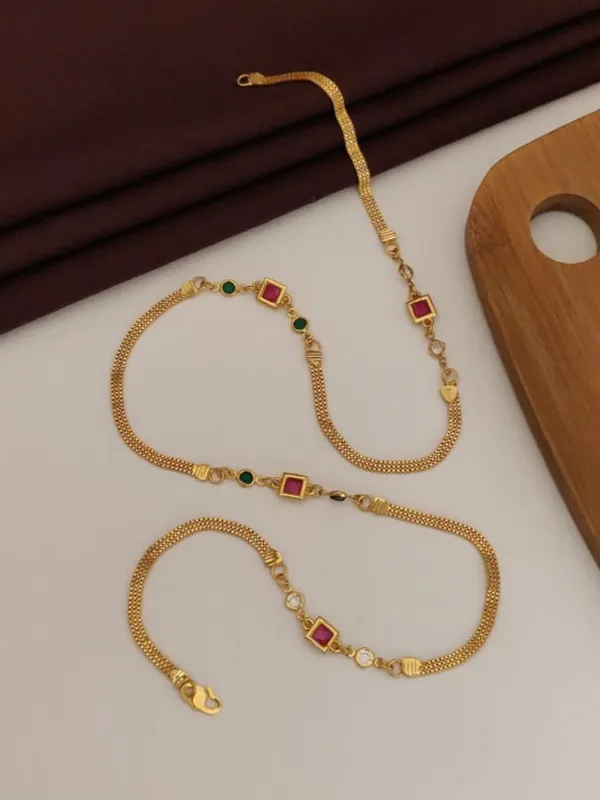 Elegant_Gold_Plated_Multicolor_Stone_Studded_Designer_Long_Chain_for_Women