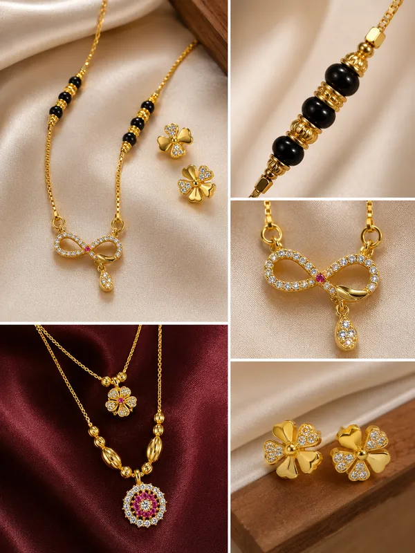 Elegant_Gold-Plated_Necklace_&_Mangalsutra_Jewellery_Combo_Set_with_Floral_Earrings