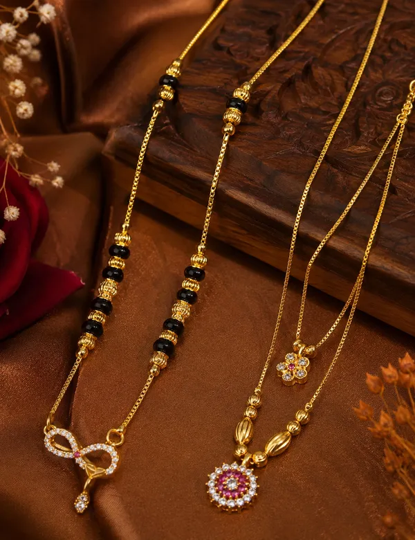 Elegant_Gold-Plated_Necklace_&_Mangalsutra_Jewellery_Combo_Set_with_Floral_Earrings