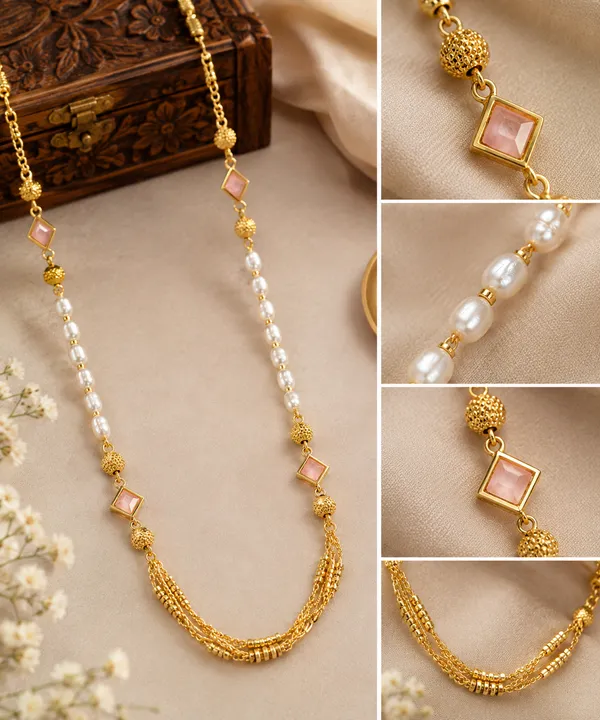 Elegant_Gold_Plated_Pearl_&_Beaded_Layered_Necklace_for_Women