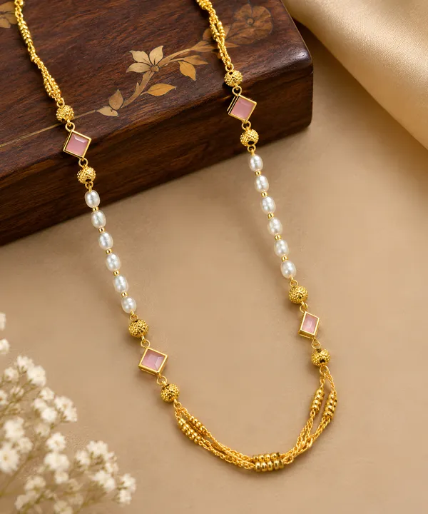 Elegant_Gold_Plated_Pearl_&_Beaded_Layered_Necklace_for_Women