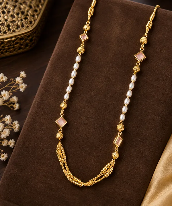 Elegant_Gold_Plated_Pearl_&_Beaded_Layered_Necklace_for_Women