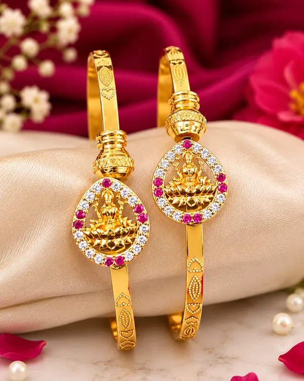Elegant_Gold-Plated_Ram_Darbar_CZ_Kada_Set