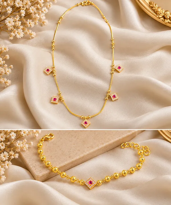 Elegant_Gold_Plated_Ruby_AD_Diamond_Studded_Necklace_&_Bracelet_Set