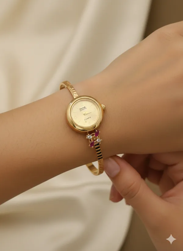 Elegant_Gold-Plated_ad_dimaond_Stylish_Bracelet_Watch_for_Women