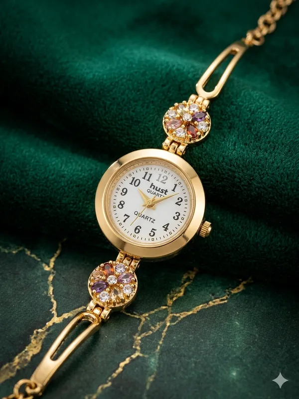 Elegant_Gold-Tone_Floral_Crystal_Bracelet_Watch_for_Women