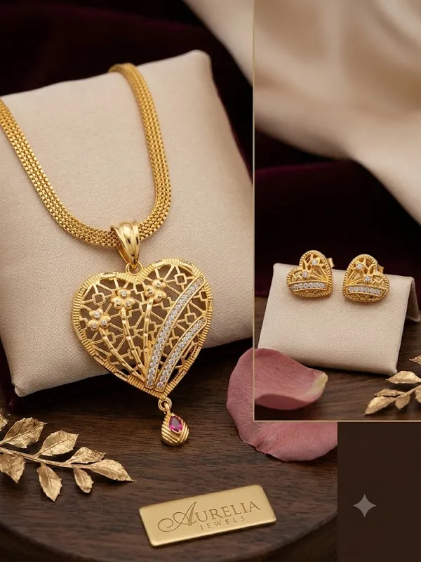 Elegant_Heart_Floral_Ruby_Gold-Plated_Necklace,_Earrings_&_Bangle_Combo_Set