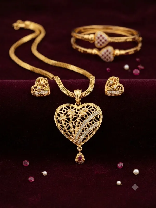 Elegant_Heart_Floral_Ruby_Gold-Plated_Necklace,_Earrings_&_Bangle_Combo_Set