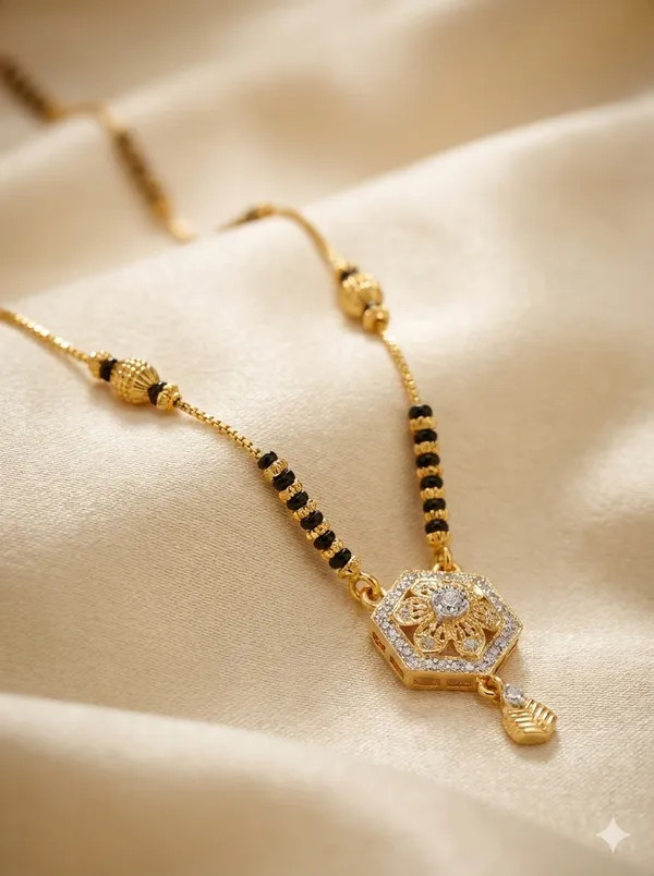 Daily_Wear_Hexa-Diamond_Studded_Golden_Mangalsutra