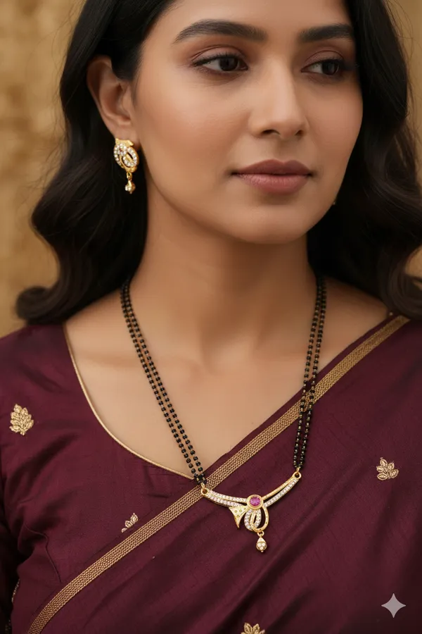 Elegant_Micro_Gold_Plated_AD_Diamond_24_inches_Mangalsutra_with_Ruby_Accent_Pendant_and_earring
