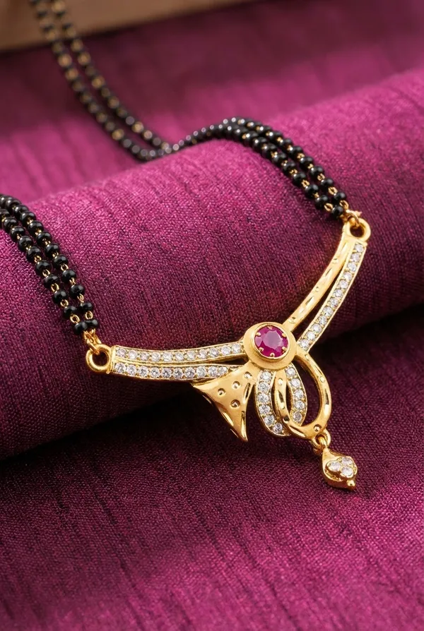 Elegant_Micro_Gold_Plated_AD_Diamond_24_inches_Mangalsutra_with_Ruby_Accent_Pendant_and_earring