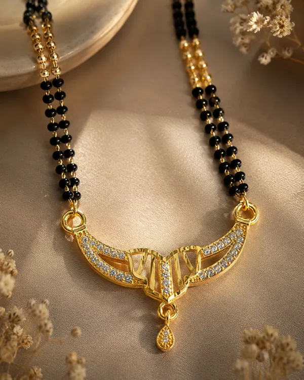 Elegant_Micro_Gold_Plated_Diamond_Studded_Mangalsutra_with_Dual_Bead_Chain_&_Drop_Pendant